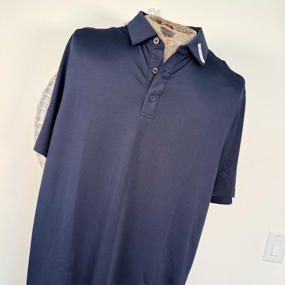 Graham Luxe Golf Polo Shirt Mens Size XL Black Performance NWT‎ Short Sleeve